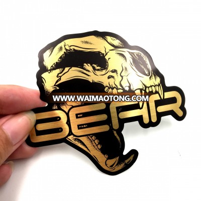 logo printed brushed sticker(M-A455)